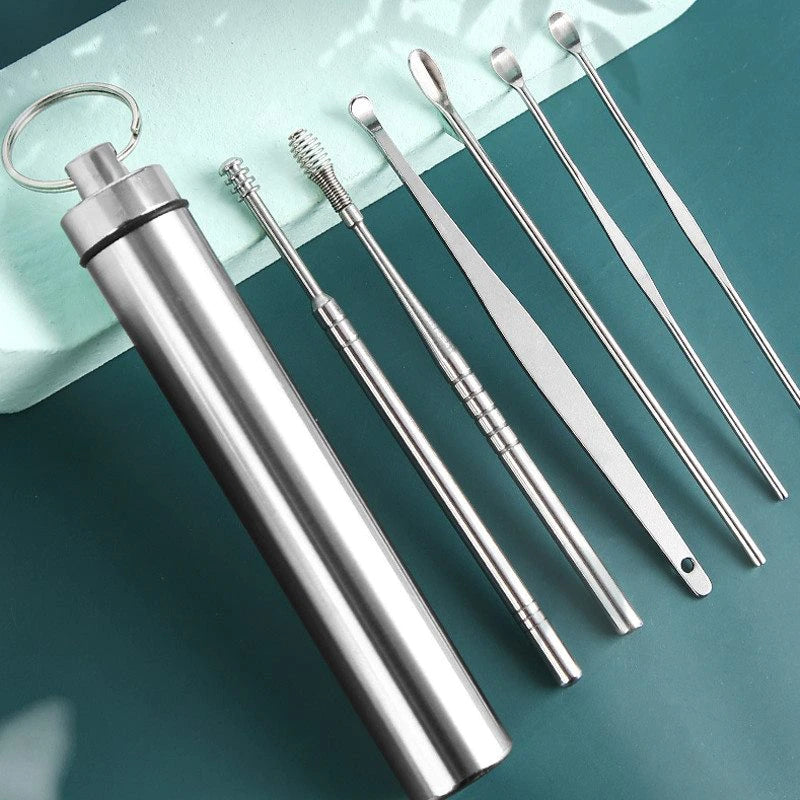 6pcs Set Stainless Steel Ear Picking Tool