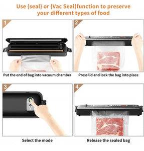 Automatic Vacuum Sealer Food Packing Machine With Vacuum(5 Food Bags)